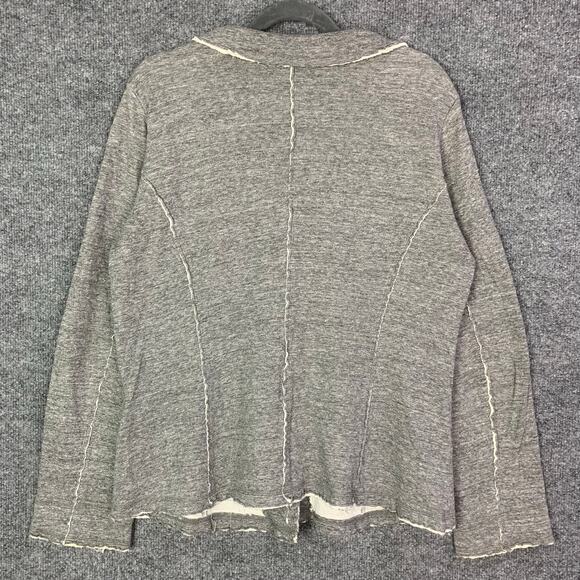 Eileen Fisher Double Layer Ripple‎ Knit Notch Collar Jacket SZ Small - Picture 2 of 8